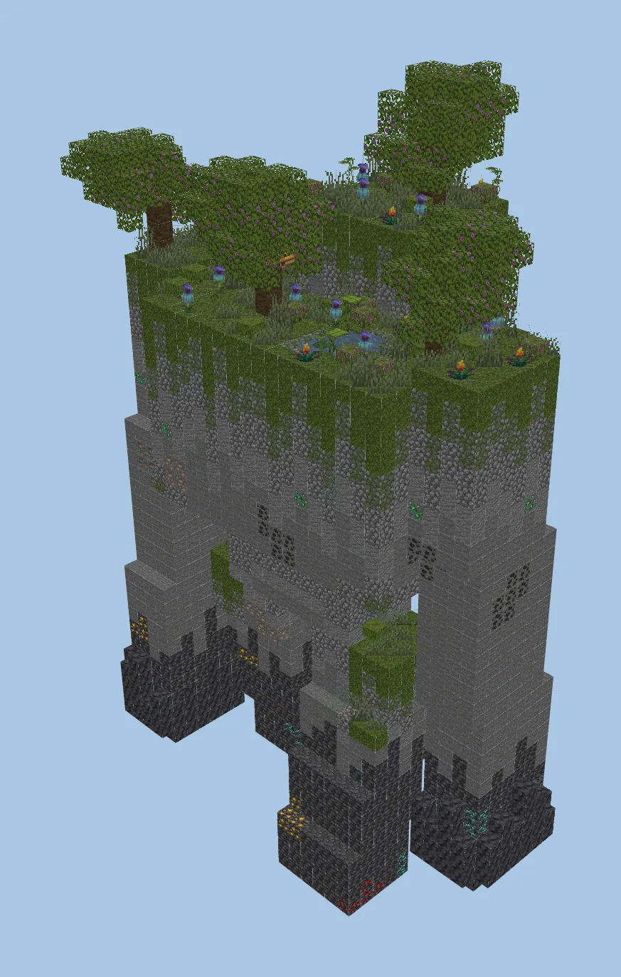 Ancient Mossy Stone Guardian Statue