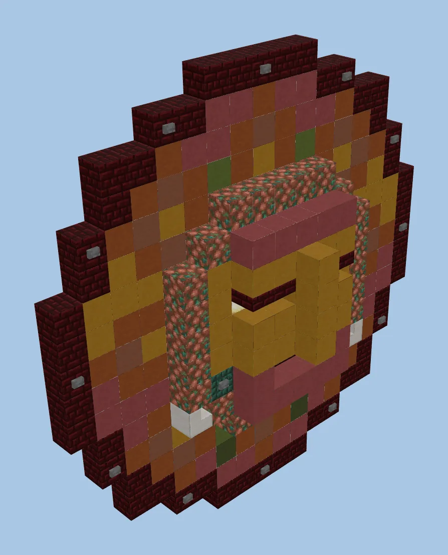Aztec Civilization Head Sculpture