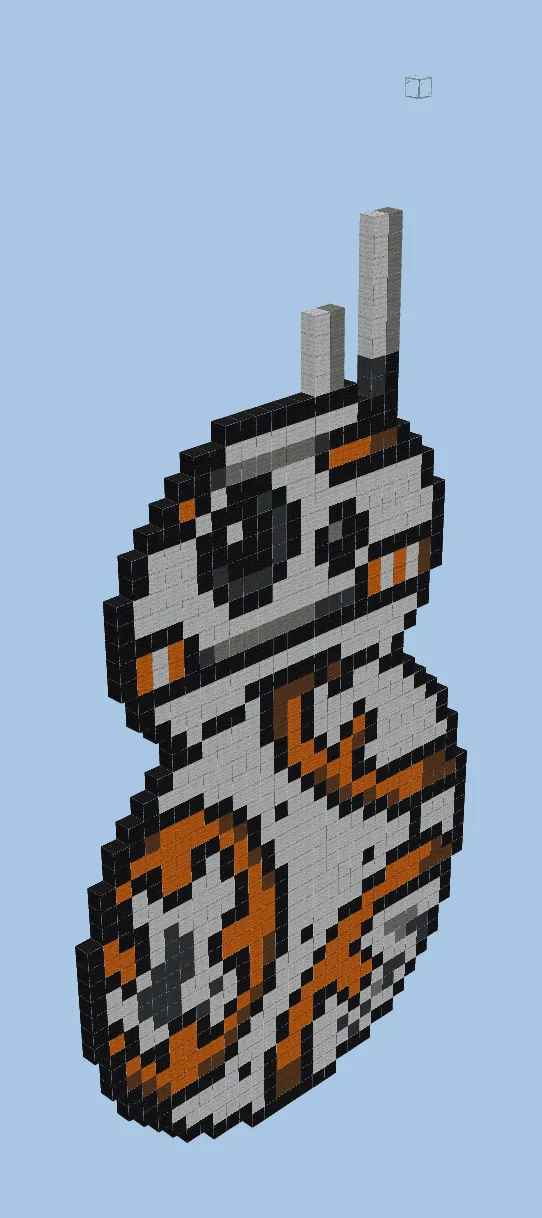 BB-8 Star Wars Pixel Art Build