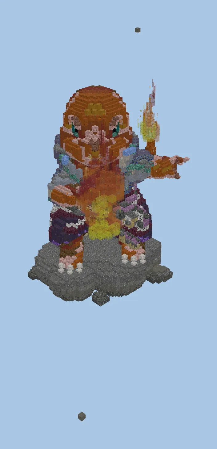 Charmander Statue Build