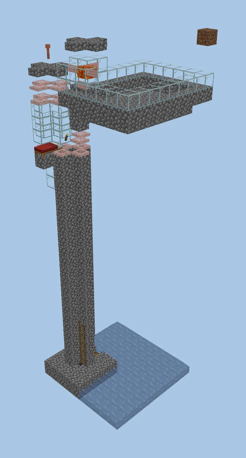 Efficient 10x10 Minecraft Raid Farm Schematic