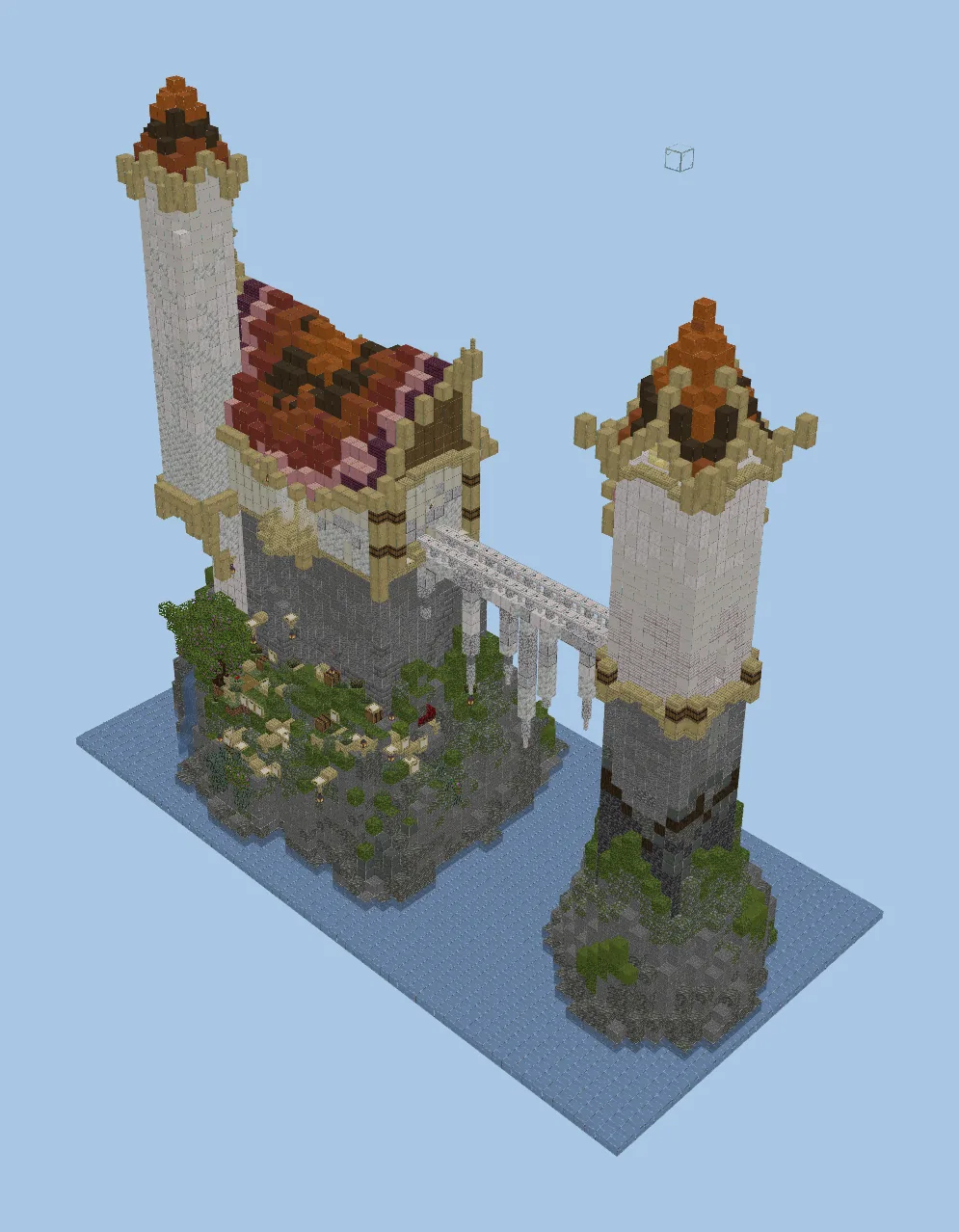 Island Mountain House and Cave Entrance