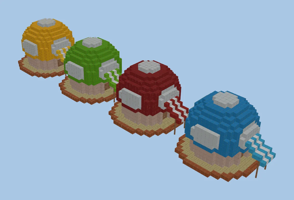 Mario Mushroom House A Minecraft Build