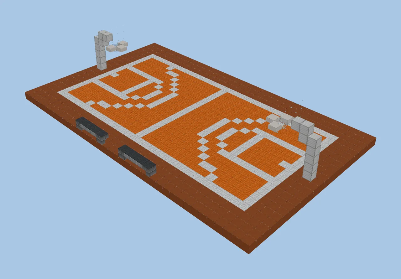 Minecraft Basketball Court
