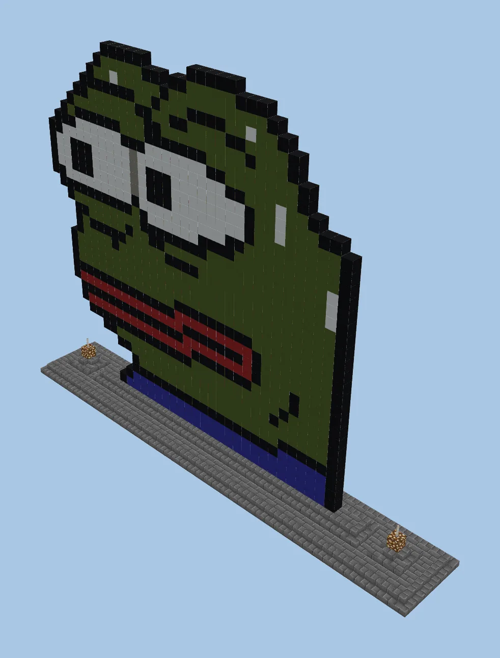 Pepe Frog Pixel Art Design