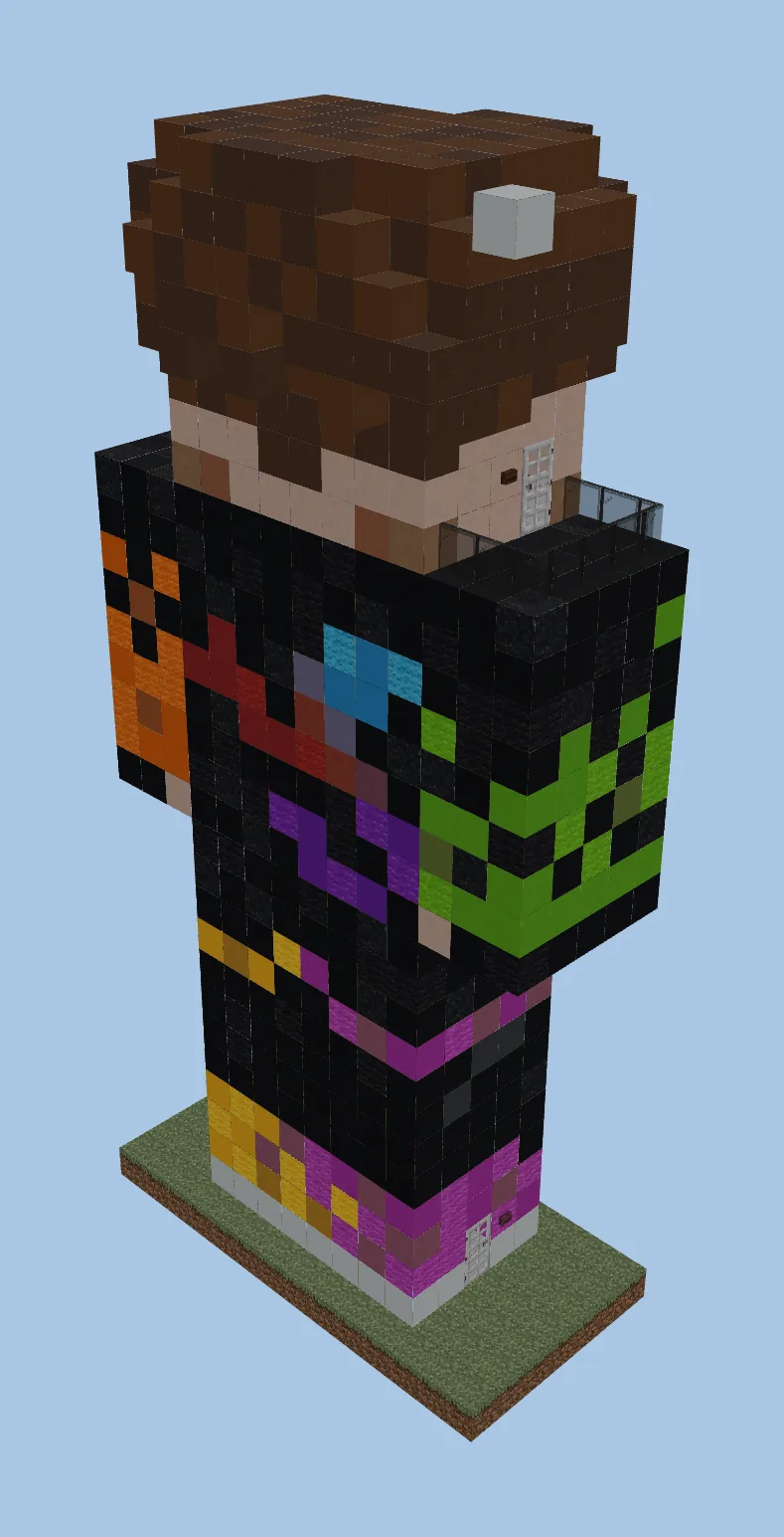 Player Skin Statue House