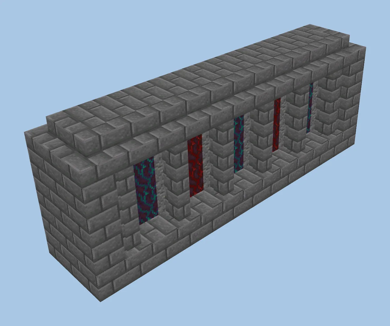 Minecraft Wall 3W Build
