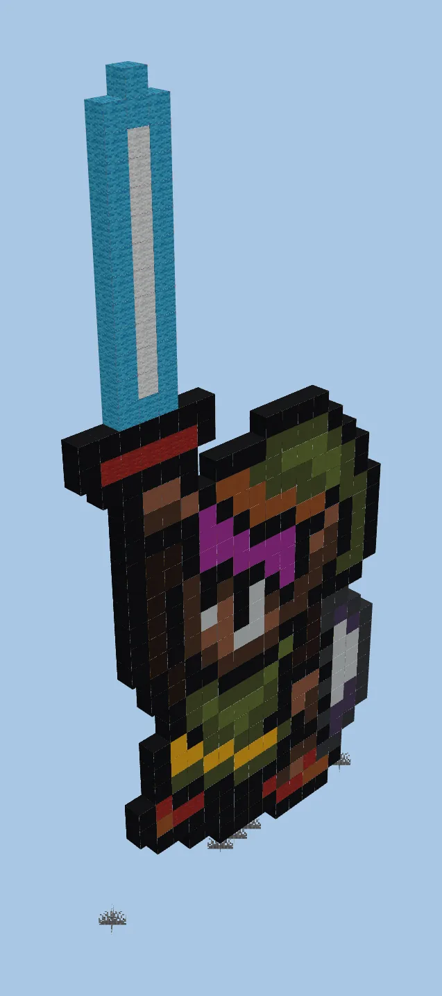 Zelda Link Master Sword Pixel Art