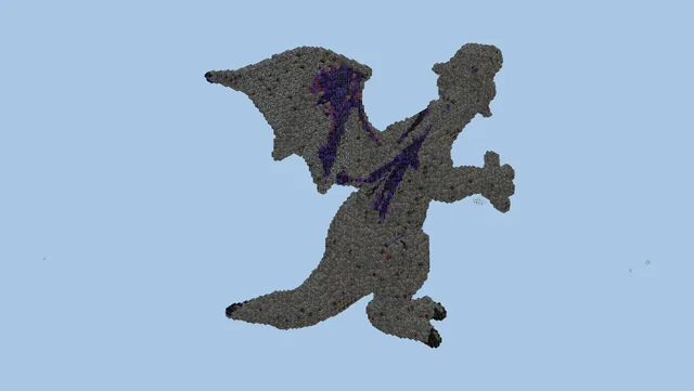 3D Dragon Spike Fantasy Structure Minecraft Schematic