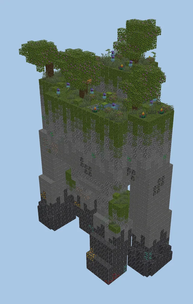 Ancient Mossy Stone Guardian Statue