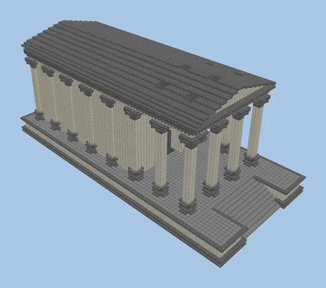 Ancient Roman Temple Structure