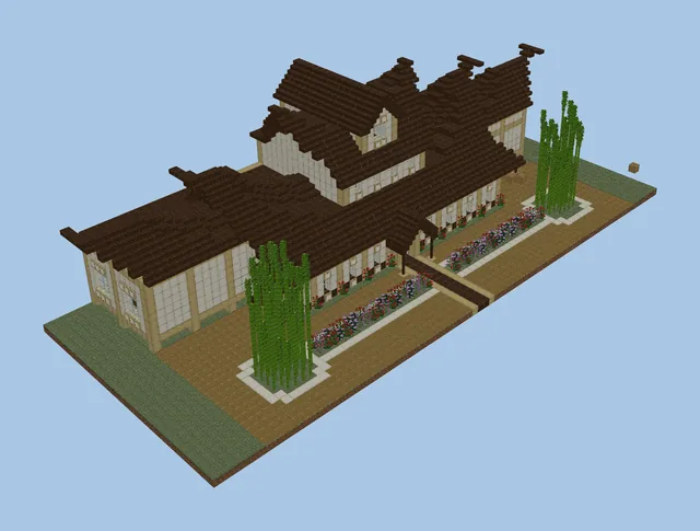 Asian Mansion And Market