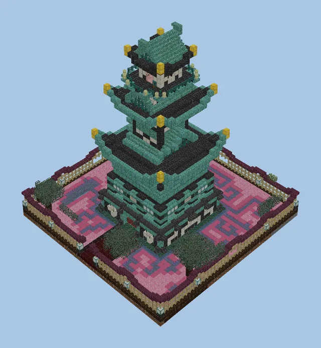 Asian Style Temple Structure