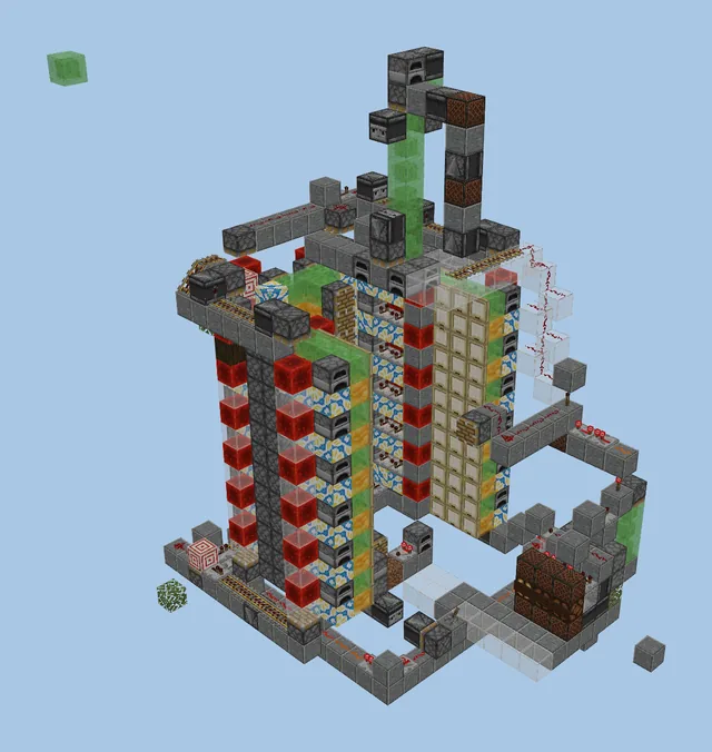 Automated Tree Farm With Pistons