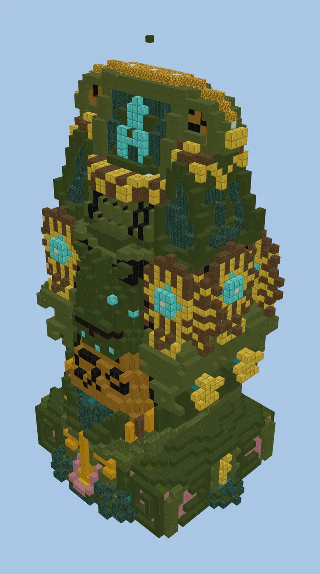Aztec Statue With Color Variants
