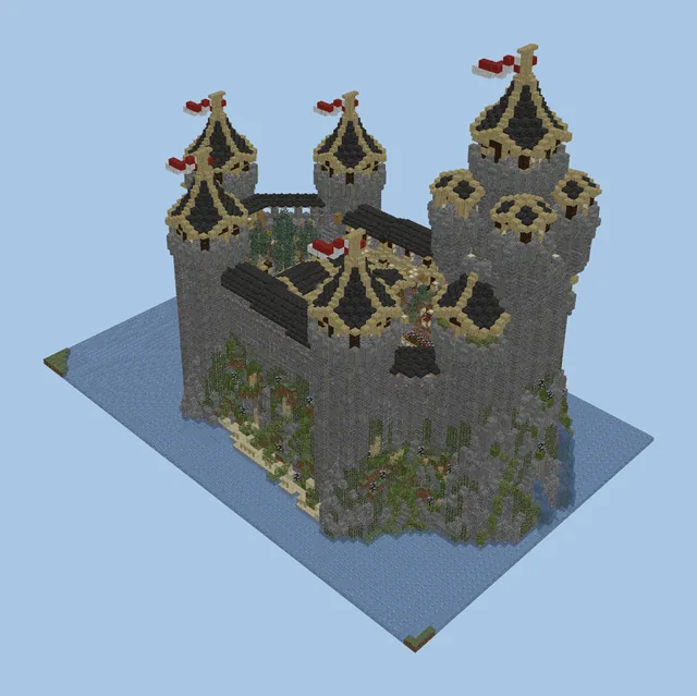 Black Island Fortress Castle