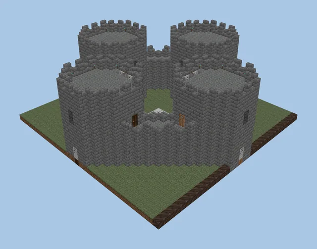 Dark Four-Way Castle