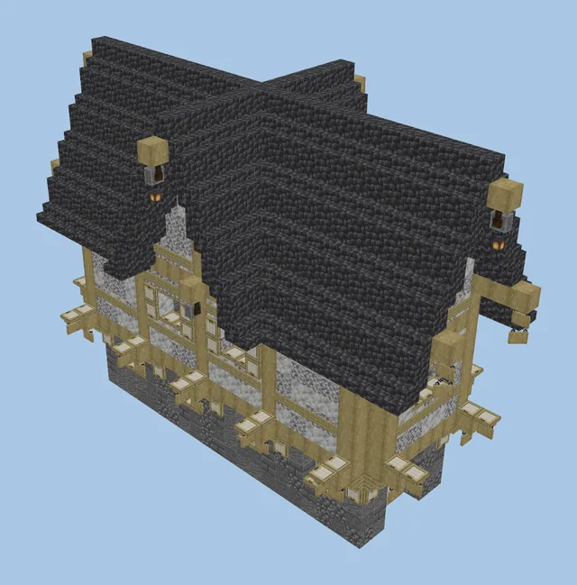 Decorated Survival Medieval Home Minecraft Schematic