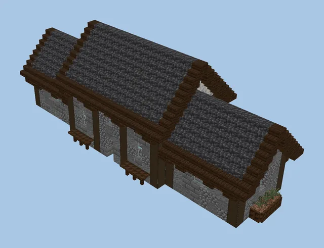 Detailed Medieval Home Survival House Schematic