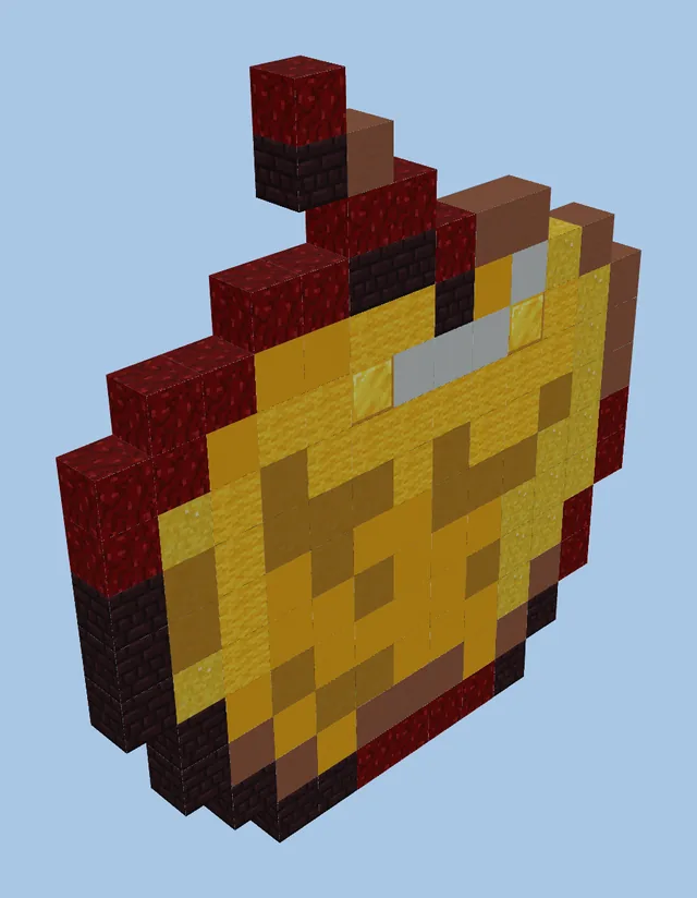 Golden Apple Pixel Art
