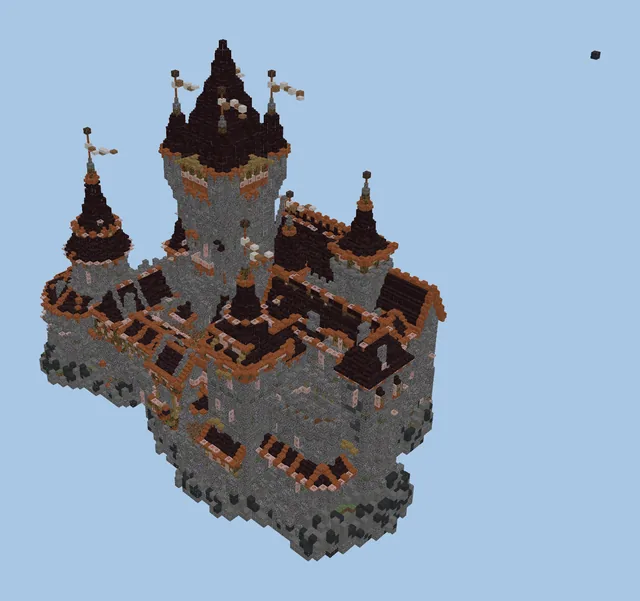 Grand Fortified Medieval Stone Castle
