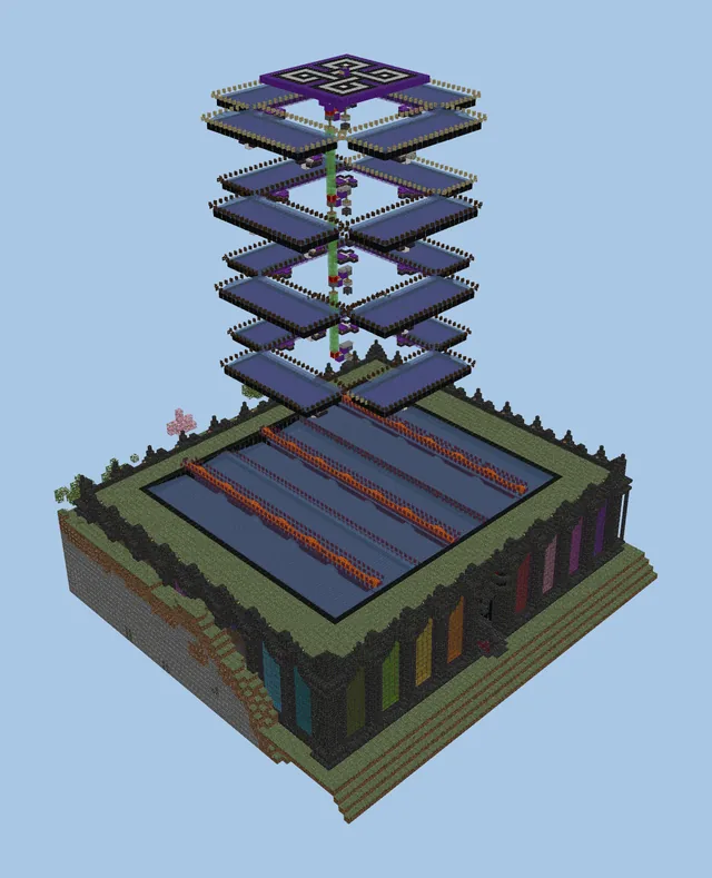 High-Yield Iron Farm with Mountain Integration