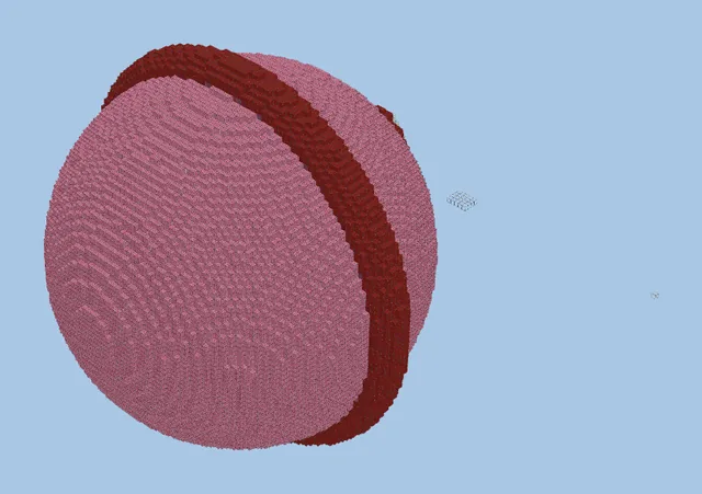 Large Scale Kirby 3D Pixel Art Statue