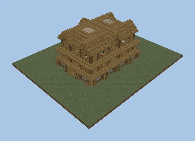 Large Wooden Mansion Build