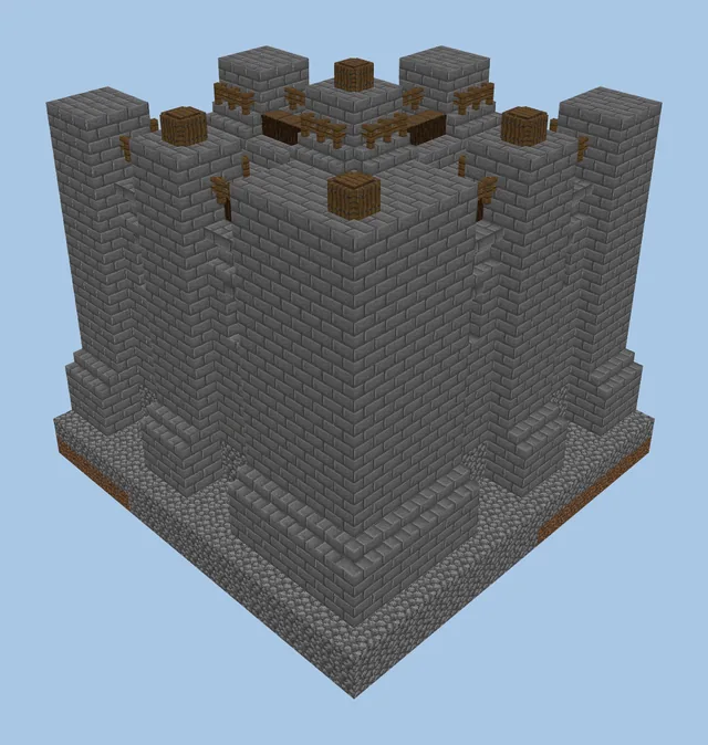 Leniland Fortress Corner Wall Section
