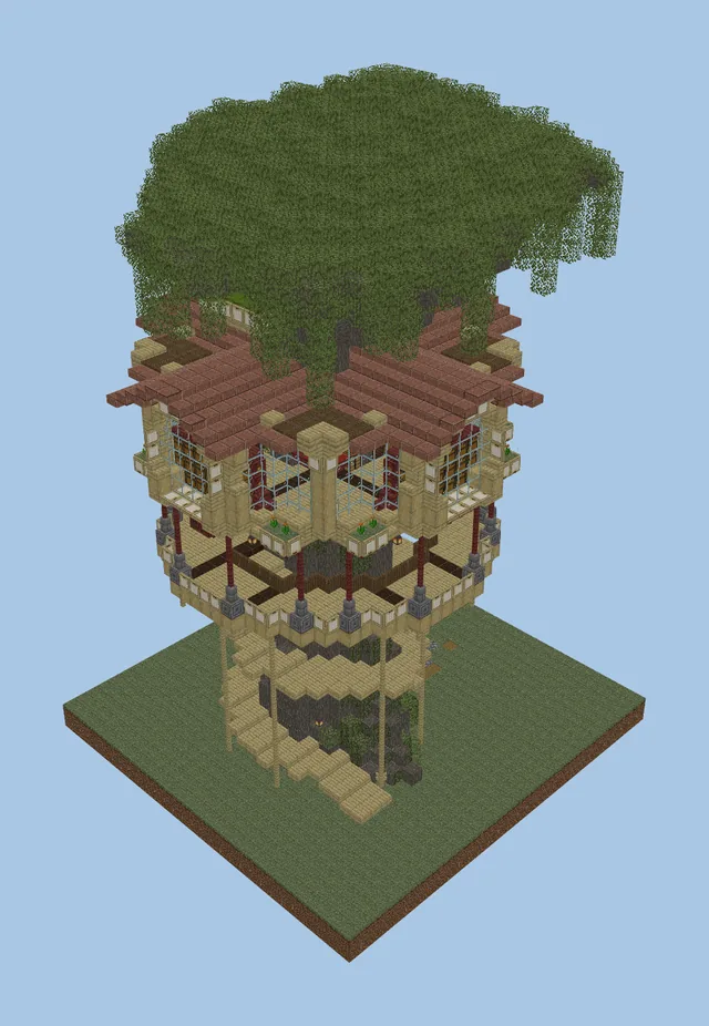 Massive Jungle Treehouse Survival Base