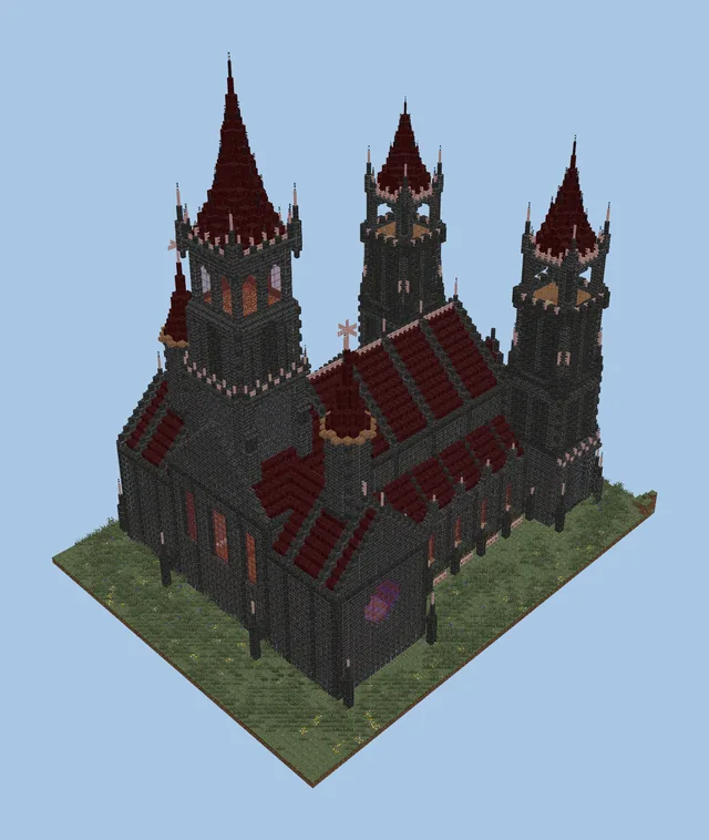 Medieval Gothic Castle Structure