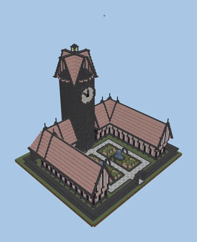 Medieval Tower House With Dirt Accents