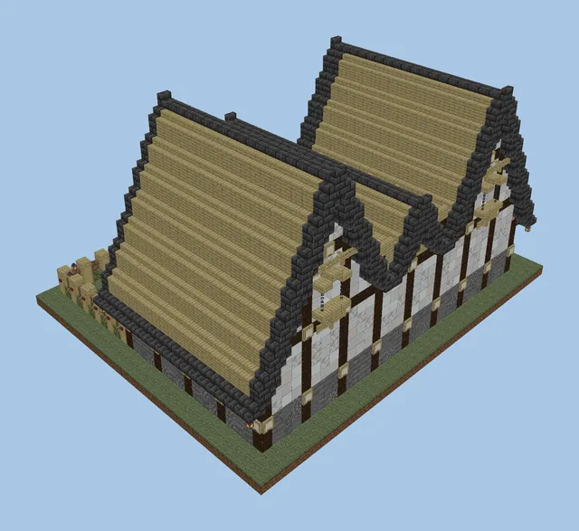 Medium Medieval House with Double Storage