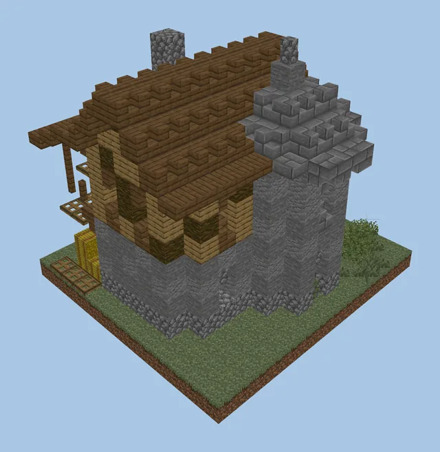 Minecraft Farmhouse Build