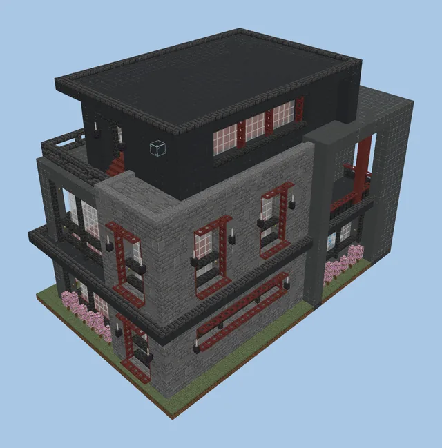 Modern Architectural House Shell Without Interior
