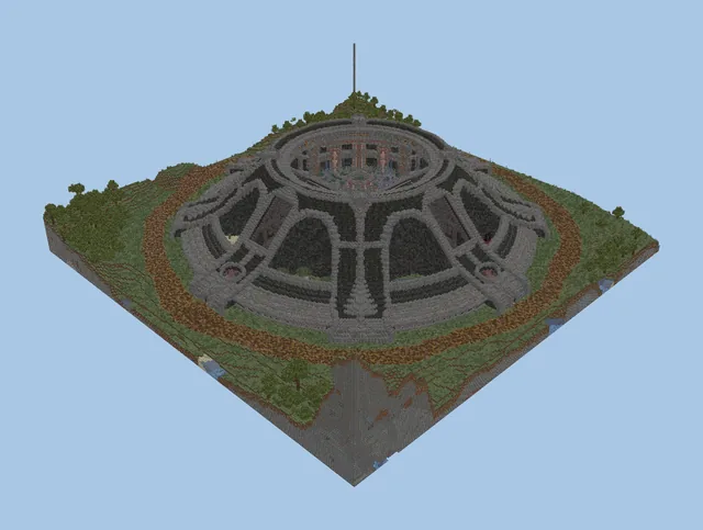 Modern Survival Base with Integrated Farms and Lower Level