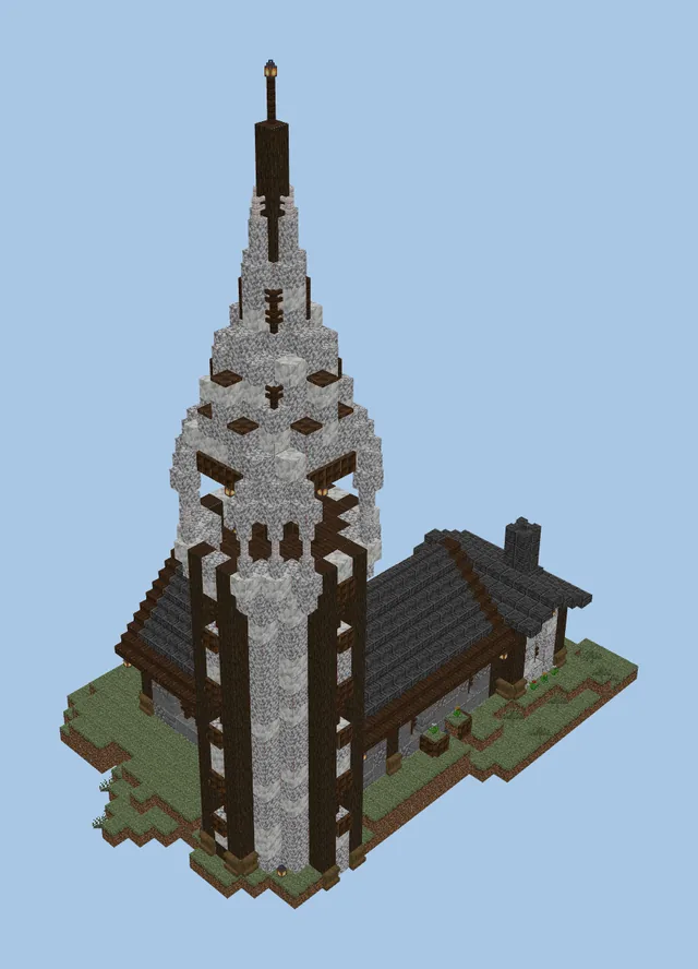 Mountain Base with Lookout Tower
