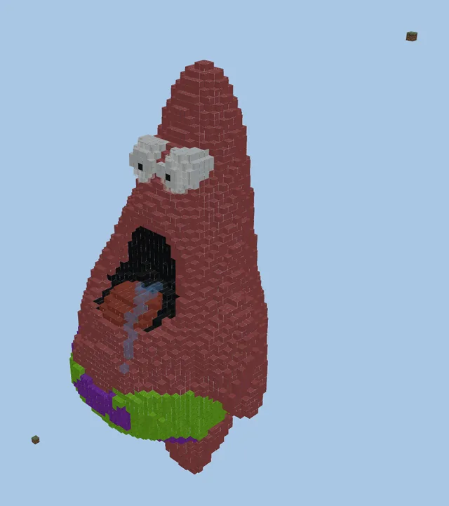Patricio Star Minecraft Statue Decoration