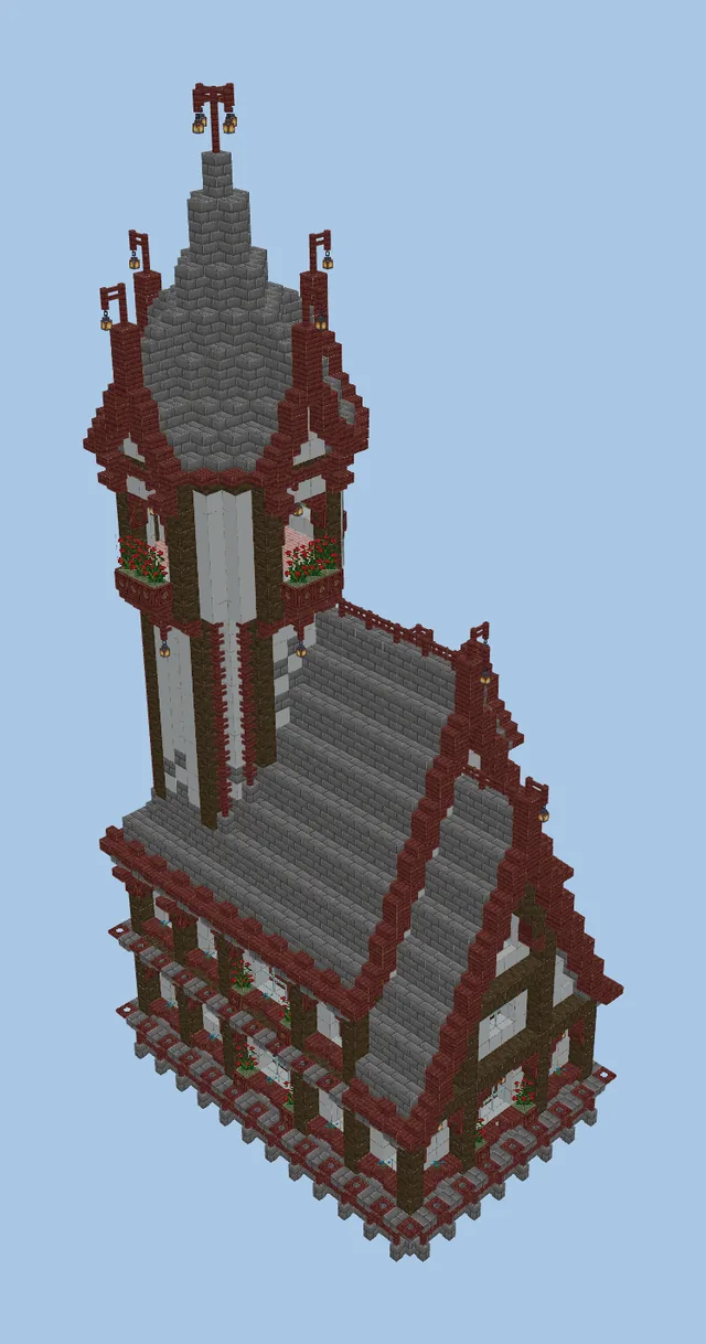 Rustic Medieval Tower House Structure