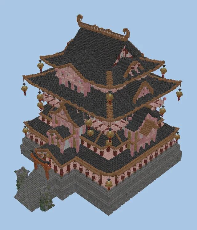 Traditional Japanese Feudal Fortress Build