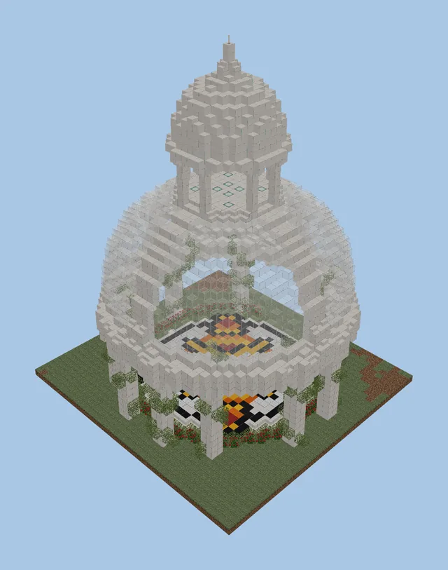 White Dome Spawn Decoration